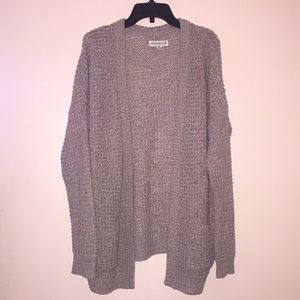 Beige/Taupe Sweater Cardigan
